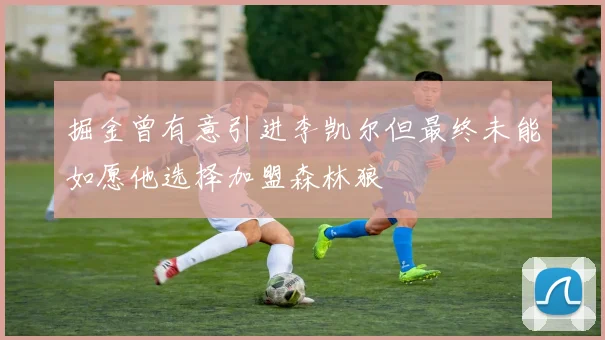 掘金曾有意引进李凯尔但最终未能如愿他选择加盟森林狼